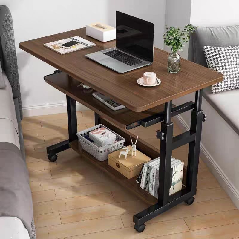 Desk Setup Minimalist - 可動式小型テーブル、ベッドサイドテーブル、寝室、家庭用デスク、寮、シンプルなレイジーリフティングコンピューターテーブル、ソファエッジ
