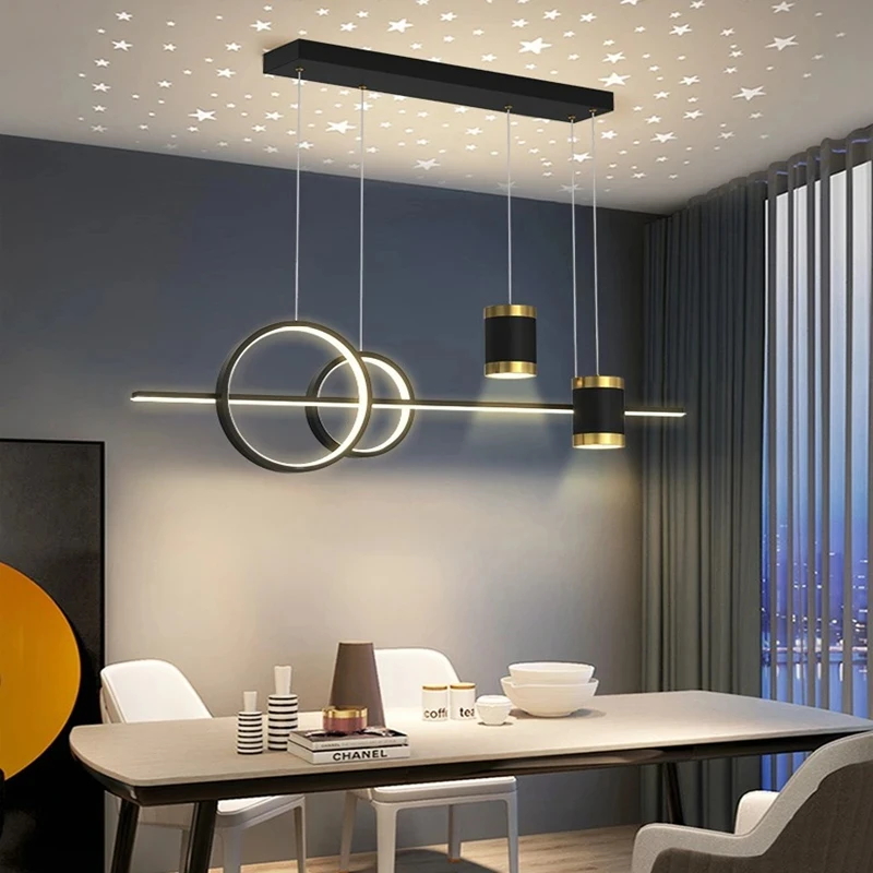Desk Setup Minimalist - 北欧レストランペンダントライト LED ダイニングテーブルキッチンシャンデリアモダンミニマリストホテルバーカフェ光沢ホーム屋内ランプ
