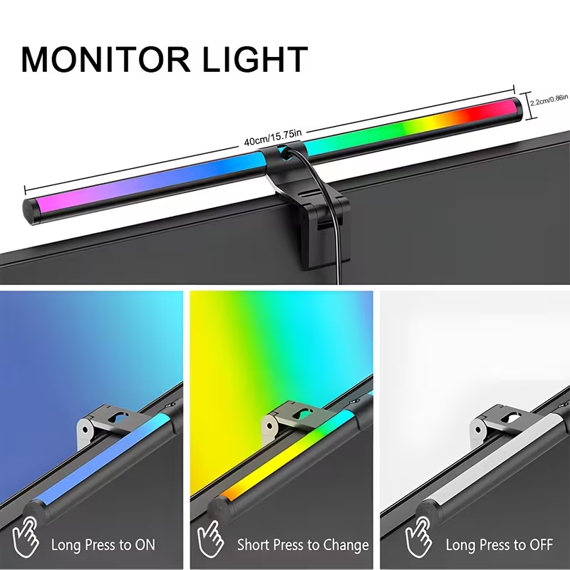 モニターライトバー RGBライトバー 雰囲気照明 USB L - Setup Desk Monitor のレビューと価格