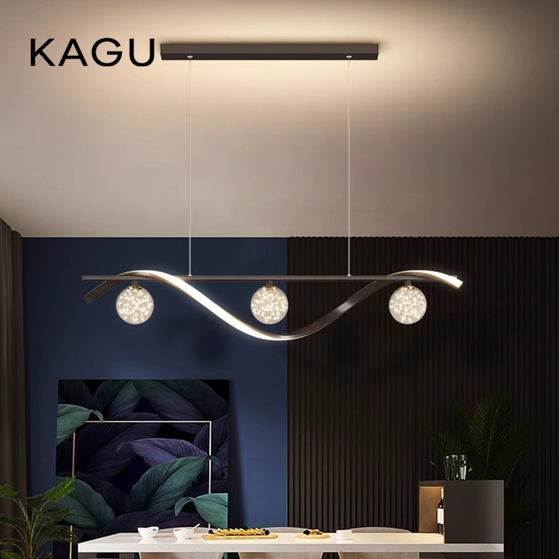 モダンなミニマリスト LED ペンダントランプ調光コーヒーテ - Desk Setup Minimalist のレビューと価格